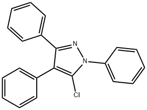 5-氯-1,3,4-三苯基-1H-吡唑, 32859-09-9, 结构式