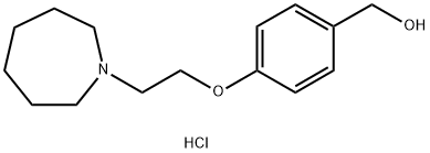 (4-(2-(アゼパン-1-イル)エトキシ)フェニル)メタノール-塩酸塩 化学構造式
