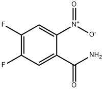 4,5-ジフルオロ-2-ニトロベンズアミド 化学構造式