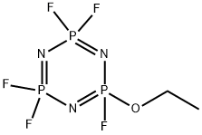 1,3,5,2,4,6-triazatriphosphorine, 2-ethoxy-2,4,4,6,6-pentafluoro-2,2,4,4,6,6-hexahydro- Structure