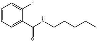 2-フルオロ-N-N-ペンチルベンズアミド 化学構造式