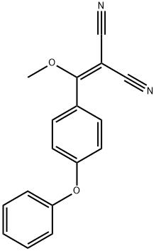 Propanedinitrile, 2-[Methoxy(4-phenoxyphenyl)Methylene]- Struktur