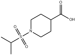 1-(异丙基磺酰基)哌啶-4-甲酸, 330985-28-9, 结构式