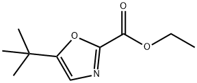 5-叔丁基-1,3-噁唑-2-羧酸乙酯 结构式