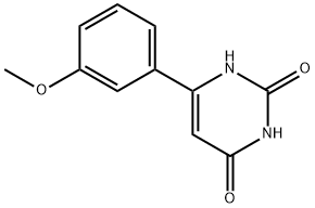 6-(3-甲氧基苯基)嘧啶-2,4(1H,3H)-二酮, 33166-92-6, 结构式