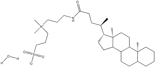 3-[3-(胆酰胺丙基)二甲氨基]丙磺酸 水合物, 331717-45-4, 结构式