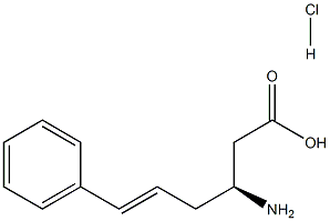 (S)-3-AMino-(6-phenyl)-5-hexenoic acid-HCl Struktur