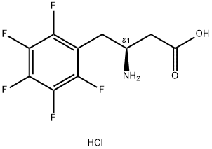 (S)-3-AMino-4-(pentafluorophenyl)-butyric acid-HCl Struktur