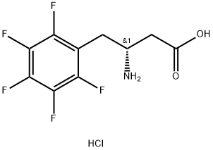(R)-3-氨基-4-(全氟苯基)丁酸盐酸盐, 331847-08-6, 结构式
