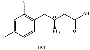 (S)-3-AMino-4-(2,4-dichlorophenyl)-butyric acid-HCl Struktur