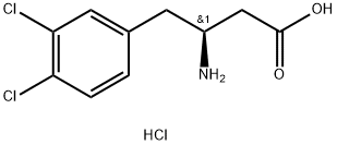 S-3-氨基-4-(3,4-二氯苯基)丁酸盐酸盐, 332061-65-1, 结构式