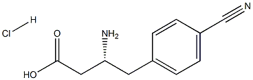 (R)-3-AMino-4-(4-cyanophenyl)-butyric acid-HCl Struktur