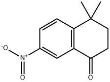 3,4-dihydro-4,4-diMethyl-7-nitro-naphthalen-1(2H)-one Structure