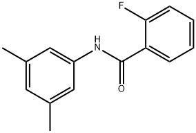 2-フルオロ-N-(3,5-ジメチルフェニル)ベンズアミド 化学構造式