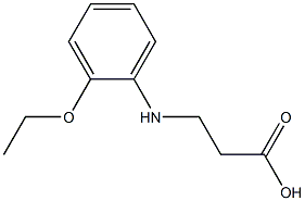 3-[(2-ethoxyphenyl)amino]propanoic acid Struktur