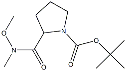 1-BOC-N-甲基-N-甲氧基-2-吡咯烷甲酰胺, 334872-14-9, 结构式