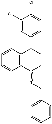 (E)-N-Benzyl Sertraline, 335627-22-0, 结构式