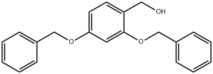 2,4-ジベンジルオキシベンジルアルコール 化学構造式