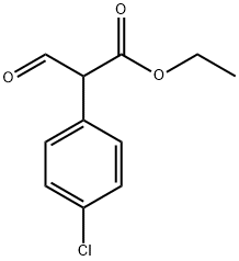 Benzeneacetic acid, 4-chloro-.alpha.-forMyl-, ethyl ester Struktur