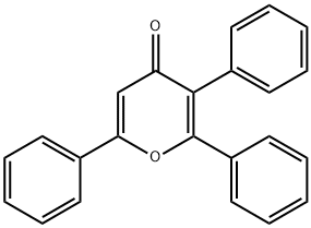 2,3,6-三苯基-吡喃-4-酮 结构式