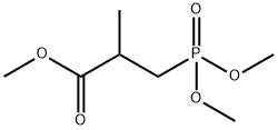 3-(Dimethoxyphosphinyl)-2-methylpropanoic acid methyl ester Struktur