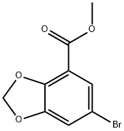 Methyl 6-broMobenzo[d][1,3]dioxole-4-carboxylate Structure