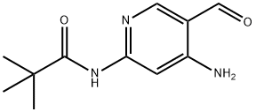 N-(4-aMino-5-forMylpyridin-2-yl)pivalaMide Struktur