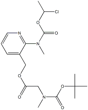 (2-(((1-Chloroethoxy)carbonyl)(methyl)amino)pyridin-3-yl)methyl 2-((tert-butoxycarbonyl)(methyl)amino)acetate|艾沙康唑侧链中间体C1
