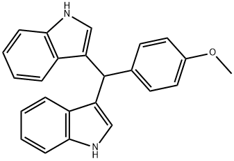 3,3'-((4-Methoxyphenyl)Methylene)bis(1H-indole),33985-68-1,结构式