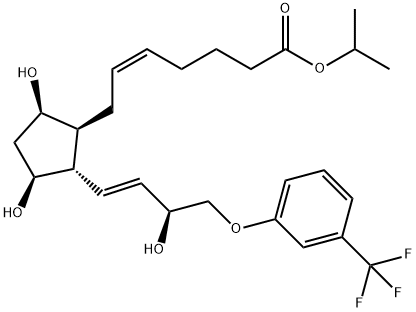 5-Heptenoic acid, 7-[(1S,2S,3S,5R)-3,5-dihydroxy-2-[(1E,3S)-3-hydroxy-4-[3-(trifluoroMethyl)phenoxy]-1-buten-1-yl]cyclopentyl]-, 1-Methylethyl ester, (5Z)- Structure
