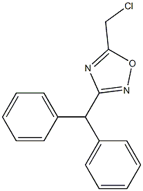 3-Benzhydryl-5-(chloroMethyl)-1,2,4-oxadiazole 结构式