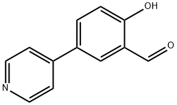 2-Hydroxy-5-(pyridin-4-yl)benzaldehyde Struktur