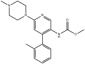 Methyl (6-(4-Methylpiperazin-1-yl)-4-(o-tolyl)pyridin-3-yl)carbaMate Structure