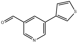 5-(Thiophen-3-yl)nicotinaldehyde Struktur