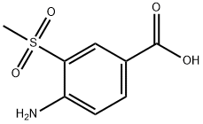 4-AMino-3-Methanesulfonylbenzoic acid,34263-58-6,结构式