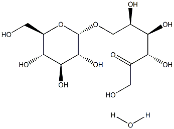 6-O-α-D-Glucopyranosyl-D-fructose,  Isomaltulose  hydrate Structure