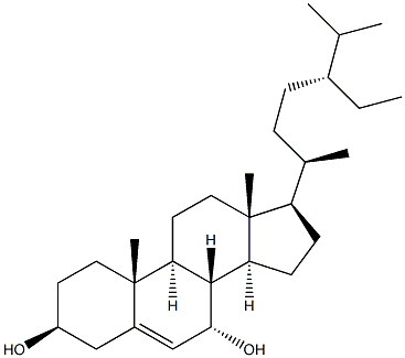 7Α-羟基谷甾醇,34427-61-7,结构式