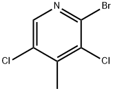 2-溴-3,5-二氯-4-甲基吡啶, 344324-94-3, 结构式