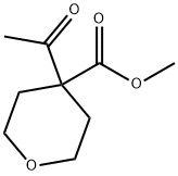 Ethyl 4-acetyl tetrahydro-2H-pyran-4-carboxylate Structure