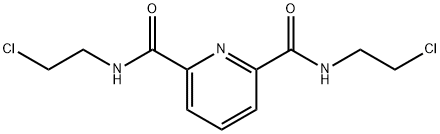 N2,N6-bis(2-chloroethyl)pyridine-2,6-dicarboxaMide Structure