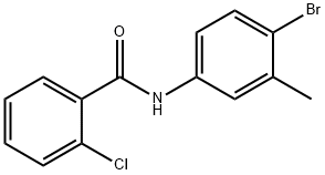 N-(4-bromo-3-methylphenyl)-2-chlorobenzamide Structure