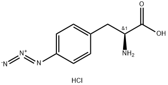 4-Azido-L-phenylalanine (hydrochloride), 34670-43-4, 结构式