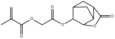 甲基丙烯酸2-氧代-2-[(5-氧代-4-氧杂三环[4.2.1.03,7]壬烷-2-基)氧基]乙酯,347886-81-1,结构式