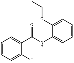 N-(2-エトキシフェニル)-2-フルオロベンズアミド 化学構造式