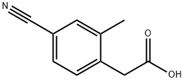 2-(4-Cyano-2-Methylphenyl)acetic acid Struktur