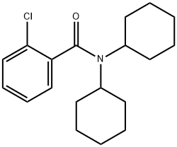 2-クロロ-N,N-ジシクロヘキシルベンズアミド 化学構造式