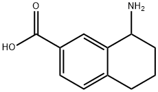 2-Naphthalenecarboxylicacid,8-amino-5,6,7,8-tetrahydro-(9CI) Struktur