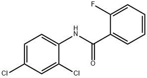 N-(2,4-ジクロロフェニル)-2-フルオロベンズアミド 化学構造式