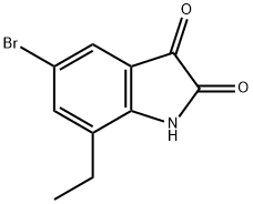 5-BroMo-7-ethylindoline-2,3-dione Structure