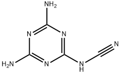 N-(4,6-ジアミノ-1,3,5-トリアジン-2-イル)シアナミド 化学構造式